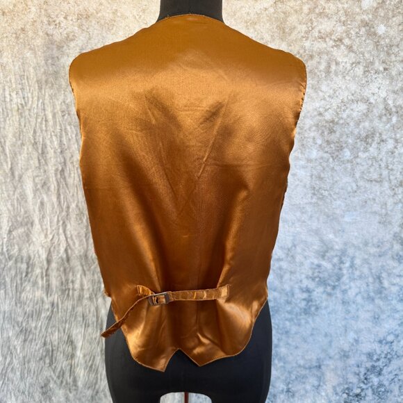 American Flirt Vintage Embroidered Patchwork Leather Vest - Medium - Picture 4 of 7